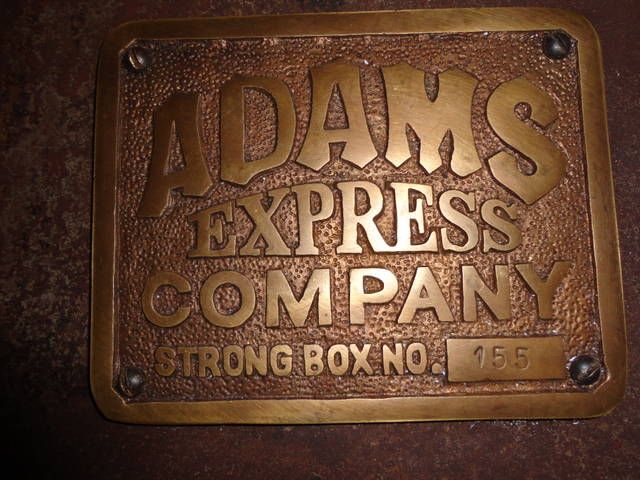 ADAMS EXPRESS OLD WEST METAL STRONG BOX, 5.5