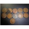 Image 1 : 11 Asstd Date Indian Head Pennies