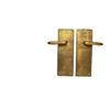 Image 1 : DIEGO GIACOMETTI TWO PAIRS OF GILT-BRONZE DOO