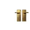 Image 1 : DIEGO GIACOMETTI TWO PAIRS OF GILT-BRONZE DOO