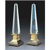 Image 1 : MAISON JANSEN PAIR OF OBELISK LAMPS, CA. 1950