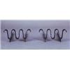 Image 1 : Jean Royère pair of wrought-iron chenets, ca.