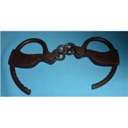 Pair of Hand Cuffs: 19th C.