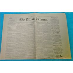 MT Territory Newspapers: The Dillon Tribune. Collection of Eleven 2 to 4 pp. illustrated papers. Var