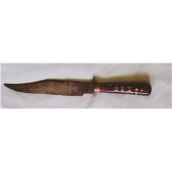 Bowie knife, pearl inlaid handle, no maker name, ca. 1870’s