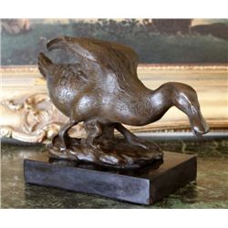 DDSM142 Delightful Duck Bronze Sculpture After Debvt