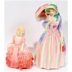 ROYAL DOULTON ~MISS DEMURE &inROSE~ TWO PIECES