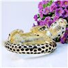 Image 3 : Swarovski Crystal Leopard Bangle Bracelet  mwf2140
