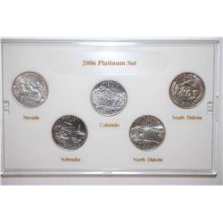 2006-P State Quarter Mint Set; Layered In Platinum; BU; EST. $5-10