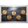 Image 1 : 2006-D State Quarter Mint Set; Layered In Pure 24K; BU; EST. $5-10