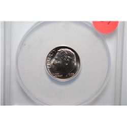 1965 SMS Roosevelt Dime; ANACS Graded MS66 FSB; EST. $3-6