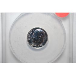 1961 Roosevelt Dime Proof; ANACS Graded PF67; EST. $5-10