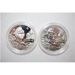 1999-P US Dolley Madison Commemorative $1; Lot of 2; Proof & UNC; EST. $75-100