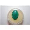 Image 1 : Large Diamond-Shaped Green Marbled Gemstone; EST. $10-20