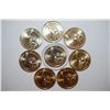 Image 2 : US Presidential $1 Coin; Various Dates & Presidents; Lot of 8; EST. $8-15
