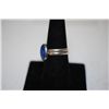 Image 2 : Sterling Silver Ring Size 8.5 With Blue Colored Stone; .925 Silver; EST. $10-20