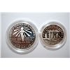Image 2 : 1986-S US Liberty Ellis Island Commemorative Two-Coin Proof Set; Silver Dollar & Half Dollar; EST. $