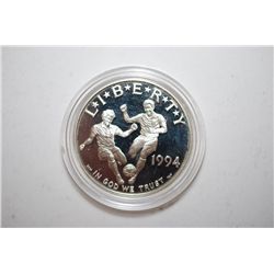 1994-S US World Cup Commemorative $1 Coin; EST. $35-45