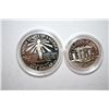 Image 2 : 1986-S US Liberty Ellis Island Commemorative Two-Coin Proof Set; Silver Dollar & Half Dollar; EST. $