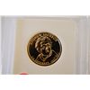 Image 1 : 2008 US Presidential Andrew Jackson $1; Pure 24K Gold Enriched; EST. $5-10