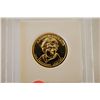 Image 1 : 2008 US Presidential Andrew Jackson $1; Pure 24K Gold Enriched; EST. $5-10