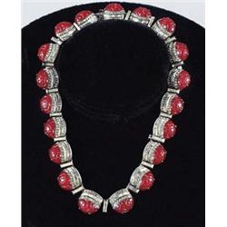 Mary Pickford personal necklace and accompanying signed note