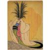 Image 1 : Howard Greer costume sketch "Paris" (1), in the style of French painter and fashion designer Erté