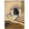 Image 1 : Howard Greer costume sketch "Paris" (2), in the style of French painter and fashion designer Erté