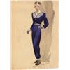 Image 1 : Royer costume sketch for "Love and Hisses"
