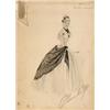 Image 1 : Walter Plunkett costume sketch of Katherine Hepburn for "Song of Love"
