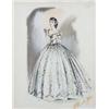 Image 1 : Walter Plunkett costume sketch of Elizabeth Taylor for "Raintree County"
