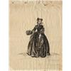 Image 1 : Elois Jenssen costume sketch of Hedy Lamarr for "The Strange Woman"