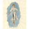 Image 1 : Edith Head costume sketch of Jane Wyman for "Lucy Gallant" (white skirt and top)