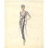 Image 1 : Edith Head costume sketch of Claire Trevor for "Lucy Gallant"