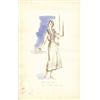 Image 1 : Edith Head costume sketch of Olivia de Havilland for "To Each His Own"