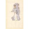 Image 1 : Edith Head costume sketch of Olivia de Havilland for "The Heiress"