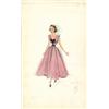 Image 1 : Edith Head costume sketch of Lois Chartrand for "A Place in the Sun"