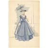 Image 3 : Three Edith Head costume sketches of Barbara Stanwyck for "California"