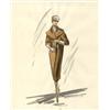 Image 1 : Edith Head costume sketch of for "Marnie" (brown coat)