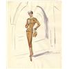 Image 1 : Edith Head costume sketch of Audrey Hepburn for "Sabrina" (tank suit)