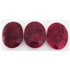 Image 1 : 251.56ctw Ruby Oval Cut Loose Gemstone lot of 3