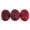Image 2 : 251.56ctw Ruby Oval Cut Loose Gemstone lot of 3