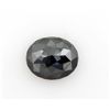 Image 1 : Jet Black Color AA Oval Brilliant 4.74CTW Loose Black D
