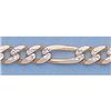 Image 1 : Pure Gold 20" 14k Gold-Yellow 5.9mm Rhod Figaro Chain