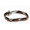 Image 1 : Mens 2Tone Stainless and Composite Bracelet