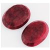 Image 2 : 170.53ctw Ruby Oval Cut Loose Gemstone lot of 2