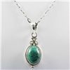 Image 1 : 20.ctw Turquoise Silver Pendant
