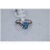 Image 1 : 12.75 CTW BLUE TOPAZ RING .925 STERLING SILVER