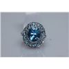 Image 1 : 35.30 CTW BLUE TOPAZ RING .925 STERLING SILVER