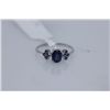 Image 1 : 7.75 CTW SAPPHIRE RING .925 STERLING SILVER